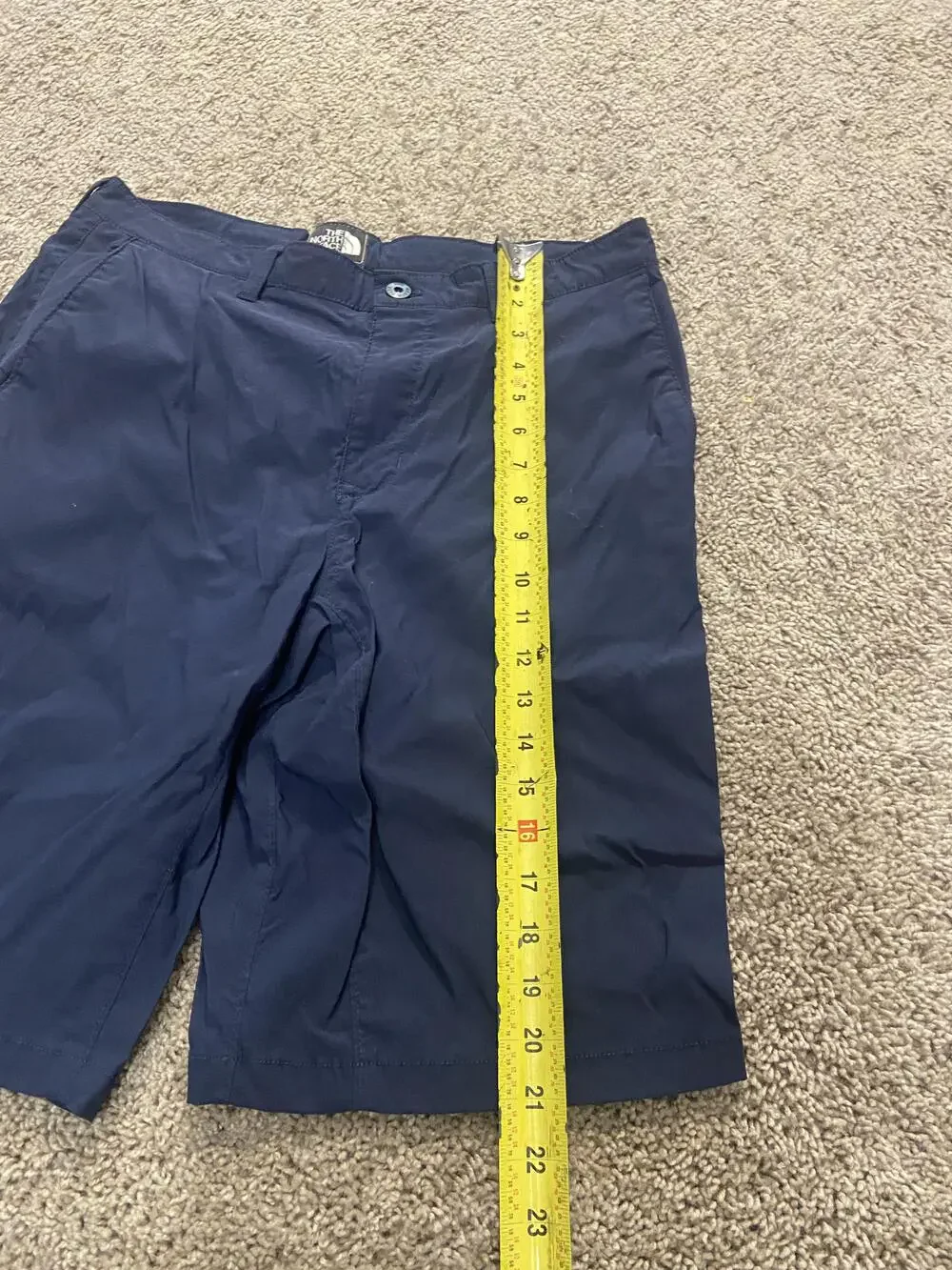 The North Face Shorts Mens 34 Blue Nylon Chino Quick Dry Lightweight Travel